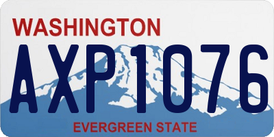 WA license plate AXP1076