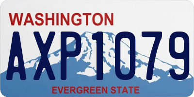 WA license plate AXP1079