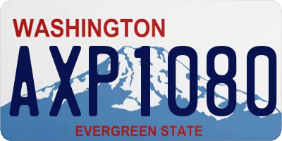 WA license plate AXP1080