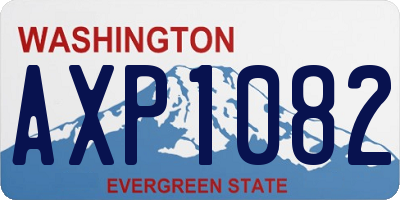 WA license plate AXP1082