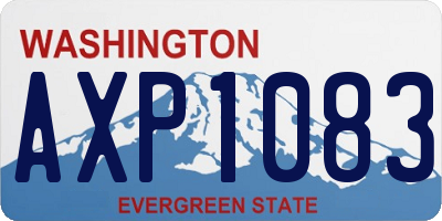 WA license plate AXP1083