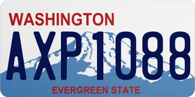 WA license plate AXP1088