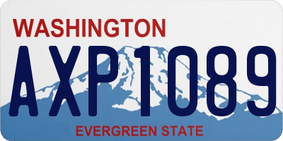 WA license plate AXP1089