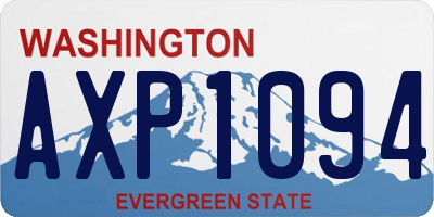 WA license plate AXP1094