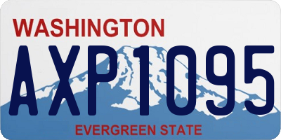 WA license plate AXP1095