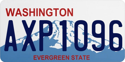 WA license plate AXP1096