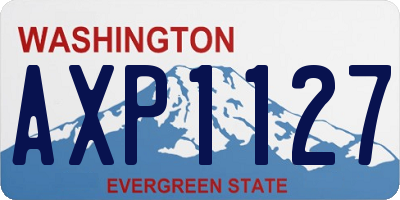 WA license plate AXP1127