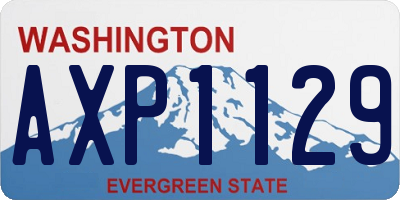WA license plate AXP1129
