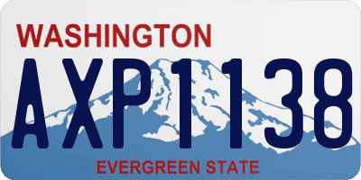 WA license plate AXP1138
