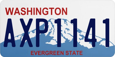 WA license plate AXP1141