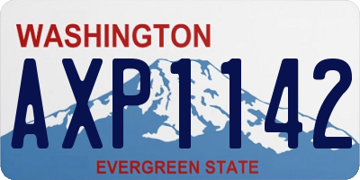 WA license plate AXP1142