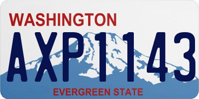 WA license plate AXP1143