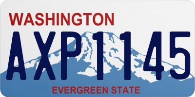 WA license plate AXP1145