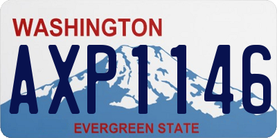 WA license plate AXP1146
