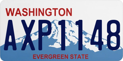 WA license plate AXP1148