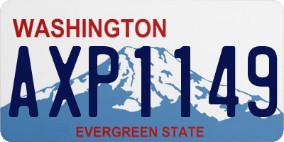 WA license plate AXP1149