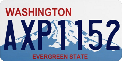 WA license plate AXP1152