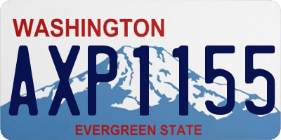 WA license plate AXP1155