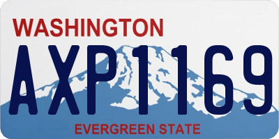 WA license plate AXP1169