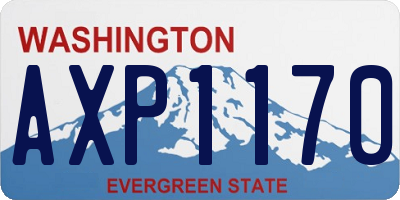 WA license plate AXP1170