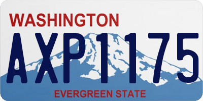 WA license plate AXP1175
