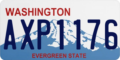 WA license plate AXP1176