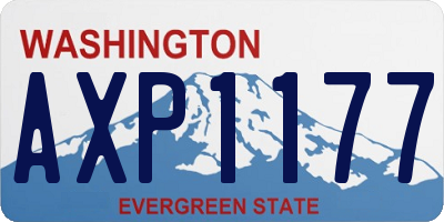 WA license plate AXP1177