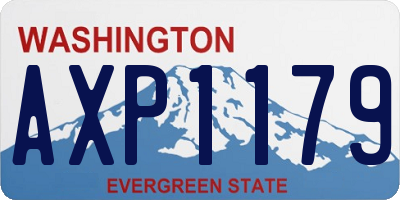 WA license plate AXP1179