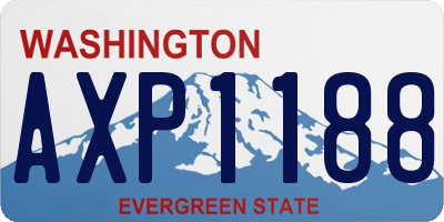 WA license plate AXP1188