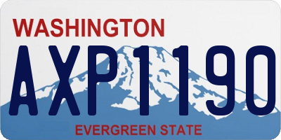 WA license plate AXP1190