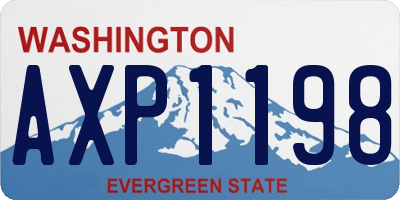 WA license plate AXP1198