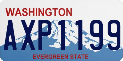 WA license plate AXP1199