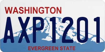 WA license plate AXP1201