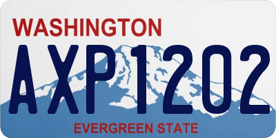 WA license plate AXP1202