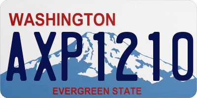 WA license plate AXP1210