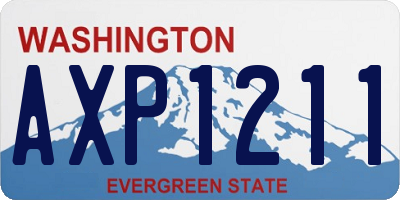 WA license plate AXP1211