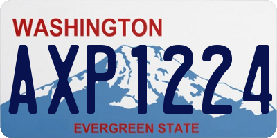 WA license plate AXP1224
