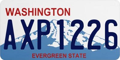 WA license plate AXP1226