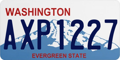 WA license plate AXP1227