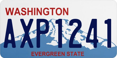 WA license plate AXP1241