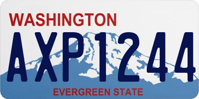 WA license plate AXP1244