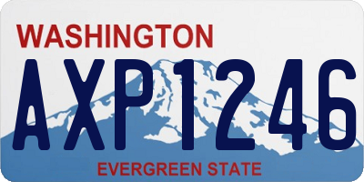 WA license plate AXP1246