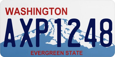 WA license plate AXP1248
