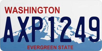 WA license plate AXP1249