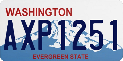 WA license plate AXP1251