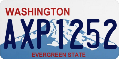 WA license plate AXP1252