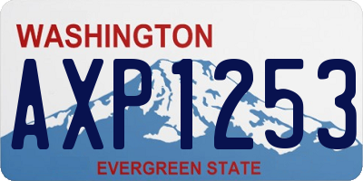 WA license plate AXP1253