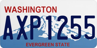 WA license plate AXP1255