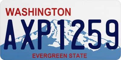 WA license plate AXP1259