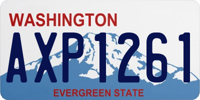 WA license plate AXP1261